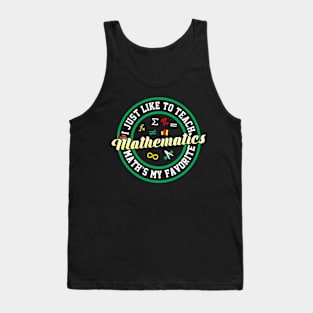 Teach Math Tank Top